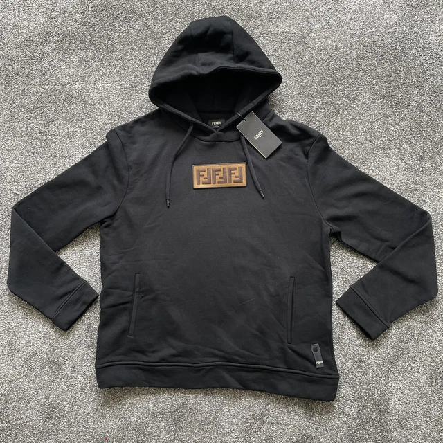 Fendi box logo hoodie hot sale