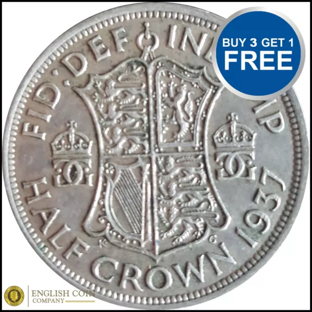 1937 To 1946 George Vi Silver Half Crowns Choice Of Year / Date