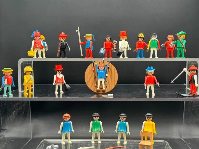 Gros Lot PLAYMOBIL Vintage – Personnages Et Accessoires Geobra 1974 / 1992 (occasion)