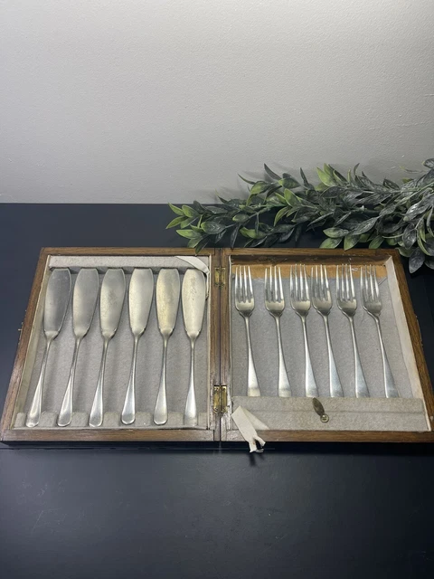 Service à Poisson Ancien Aflénide Christofle – Métal Argenté, Modèle Tosca, Couverts élégants