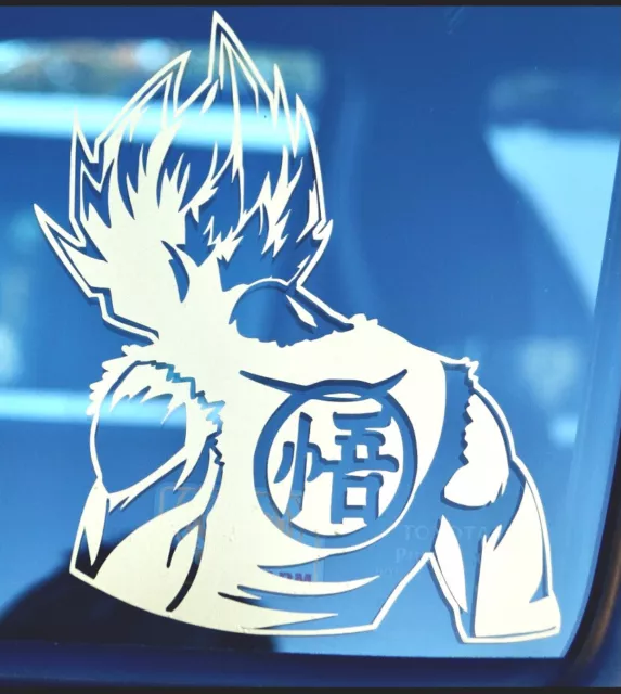 Vinyl Decal Truck Car Sticker Laptop - Anime Dragon Ball Z Goku Young And Old