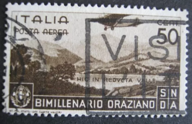 Regno 1936 Bimillenario Della Nascita Di Orazio Posta Aerea Sassone N. A96