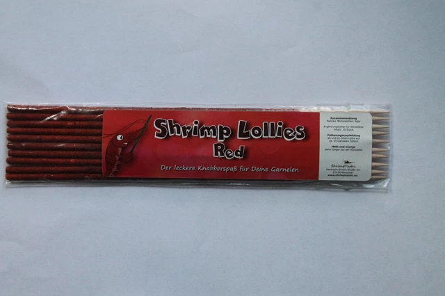 Gamberetti lecca-lecca, gamberetti, foraggio, rosso, 10 pezzi, 0,40 euro/unità