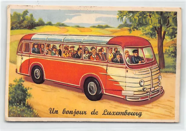 LUXEMBOURG-VILLE - Un Bonjour de - Autobus - CARTE À SYSTÈME Dépliant - Ed. L'He