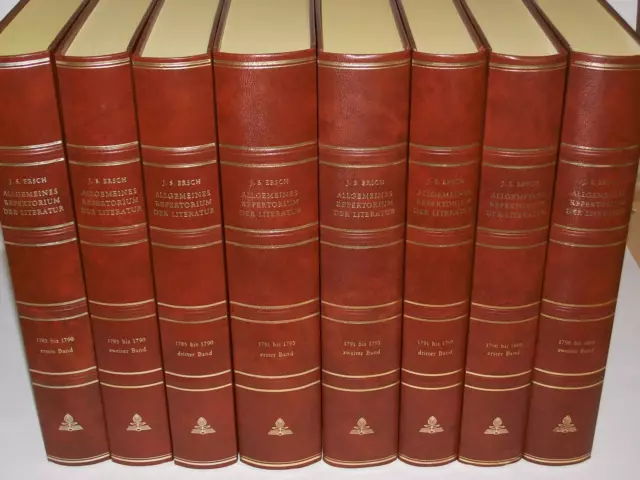 Allgemeines Repertorium der Literatur von Johann Samuel Ersch (1970) 8 Bände. 2