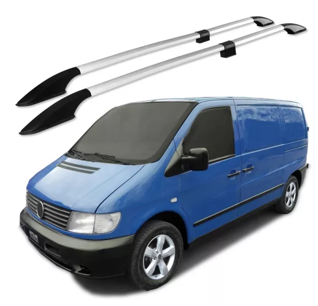 Barras Portaequipajes de Aluminio Barras Laterales Para L1 mercedes vito w638 (