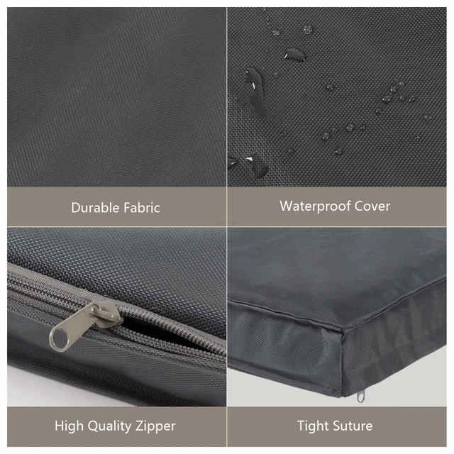 Super Soft Gray Dog Bed Orthopedic Memory Foam Pet Bed Mattress for Medium Dog 9