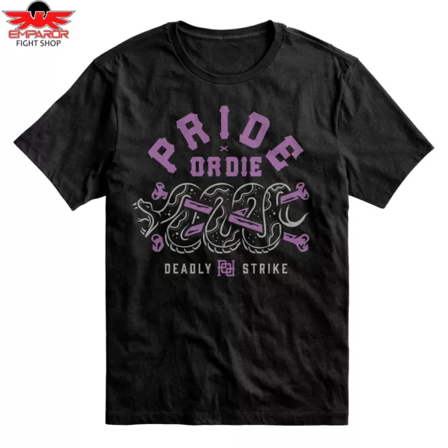 Pride or Die T-Shirt Deadly Strike Kampfsport Street Biker Shirt S M L XL Herren