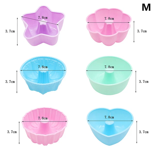 Muffin Cup Cake Liner Molde Cupcake Taza Antiadherente Silicona Muffi TS