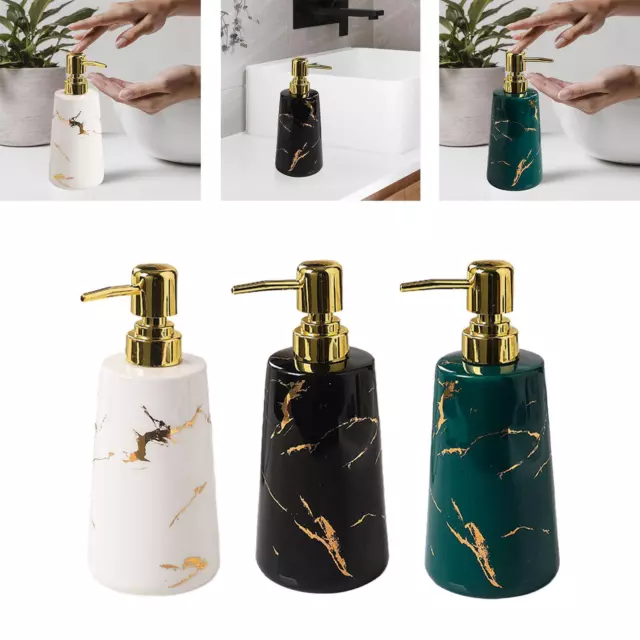 Dispenser di sapone in ceramica 500ml/17oz Elegante dispenser vuoto per lavaggio