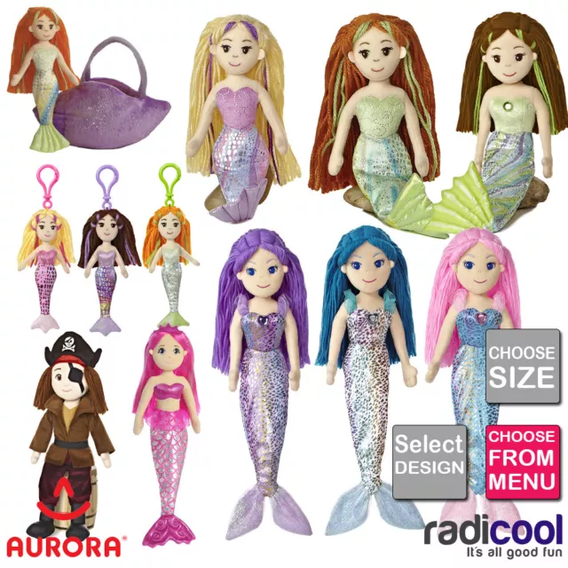 Aurora SEA SPARKLES PLUSH Cuddly Soft Toy Teddy Kids Gift Brand New