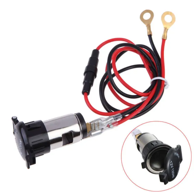 120W DC12V Universal Car Boat Tractor Cigarette Lighter Power Socket Outlet Plug