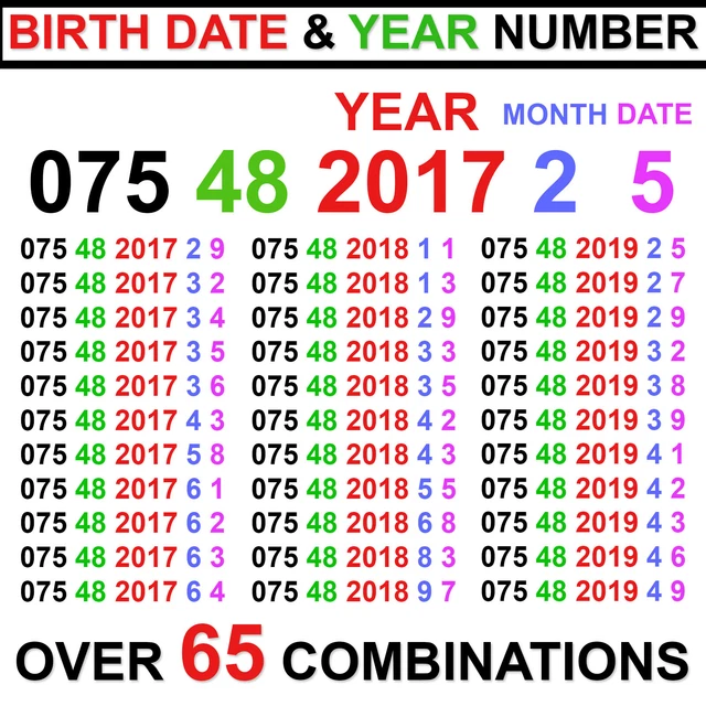 Easy Memorable Birthday Year Mobile Number VIP Gold SIM Card Diamond Platinum O2