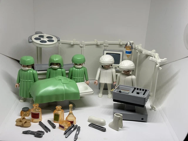 PLAYMOBIL HOSPITAL QUIRÓFANO Cirugía Juego 3459 Geobra 1974 EUR 34