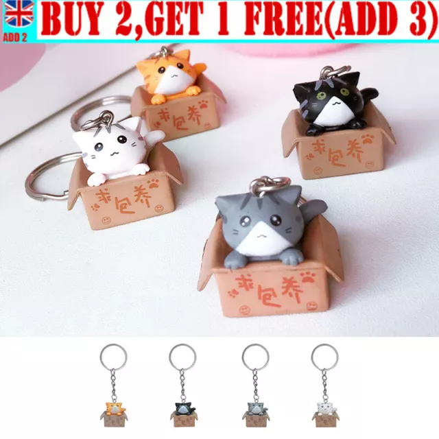 Llavero lindo dibujos animados gato llavero bolso mujerMD