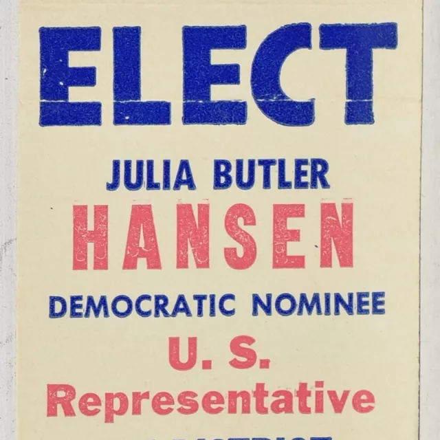 1965 Julia Butler Hansen US Congress Representative South Bend Washington