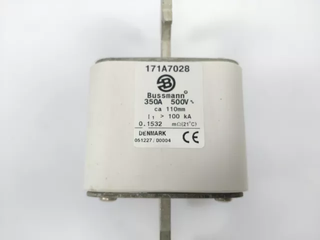 Bussmann 171A7028 Fusible 350A 500V Environ 110mm 100kA 3