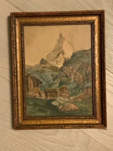 quadretto zermatt matterhorn cervino svizzero quadretto zermatt matterhorn cervino svizzero