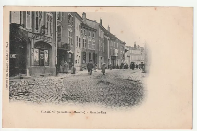 BLAMONT - Meurthe & Moselle - CPA 54 - carte 1900 Pharmacie de la Grande Rue