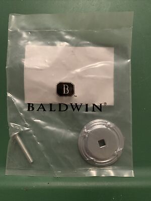 Baldwin 4613.260 Round Edinburgh Back plate, 1.5" Polished Chrome (New)