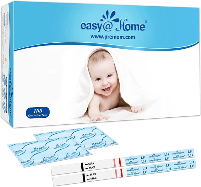 Easy@Home 100 x Test ovulazione 25mIU/ml, Altamente Preciso e Affidabile -– A
