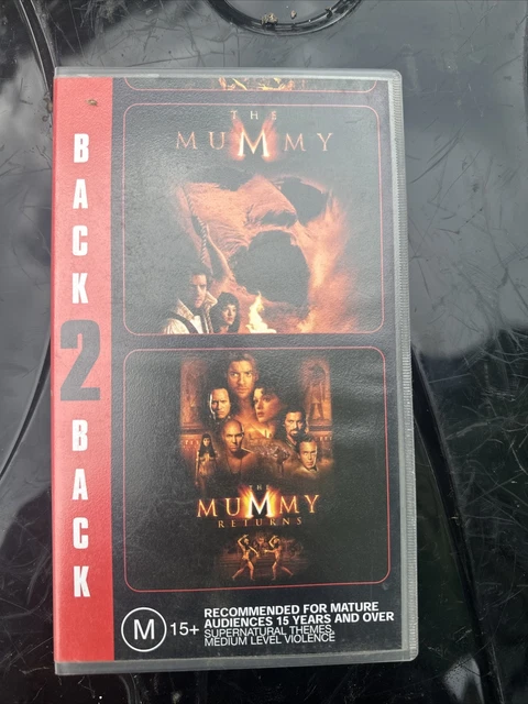 RARE VHS VIDEO Cassette Movie The Mummy/The Mummy Returns BACK-2-BACK ...