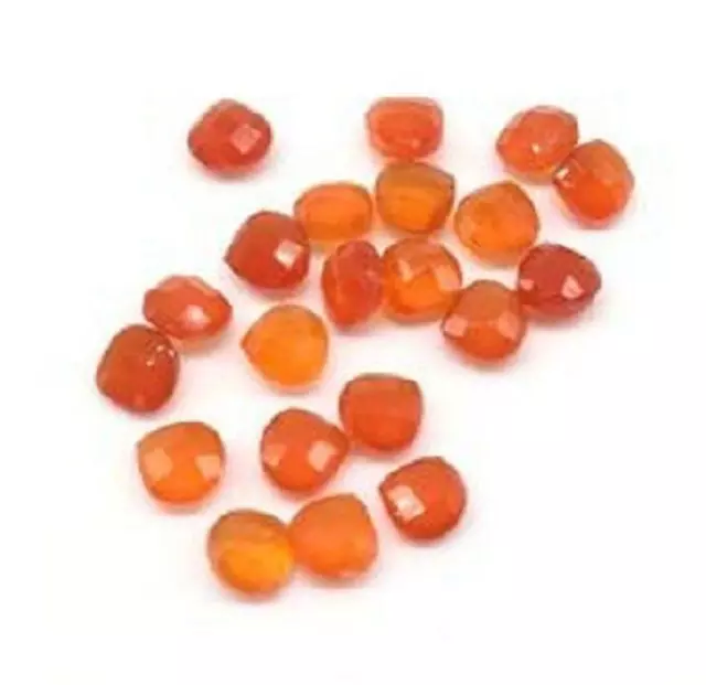 Natural Carnelian Loose Gemstone 7mm To 10mm Heart Shape Briolette Cut Amazing