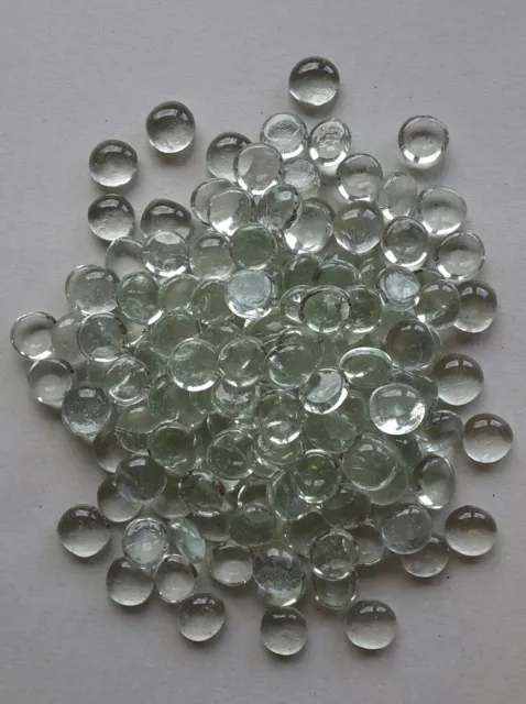 150x TRANSPARENTE / KLARE GLASNUGGETS Glassteine Mosaiksteine Deko ca. 16-20 mm