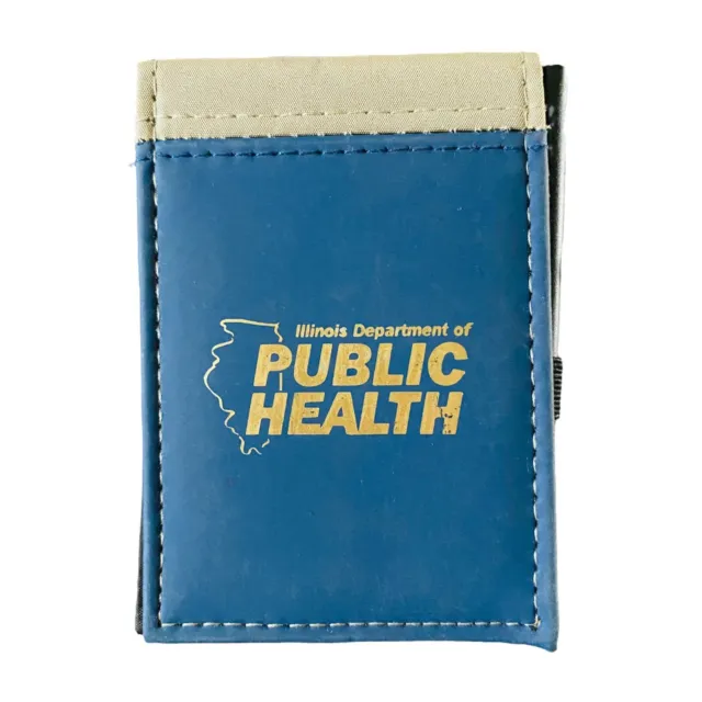 Vintage Illinois Department Of Public Health Advertising Mini Notepad Pen IDPH