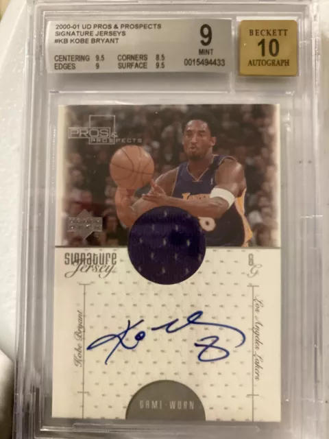 2001 UDA Kobe Bryant Autographed Jersey Swatch Card from Preferred Customer  Club (PSA/DNA Sig. Graded 9)