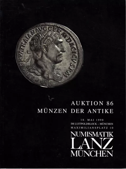 FITZ Katalog Lanz Auktion 86 Münzen Antike München 1998 Raritäten ^KOP5