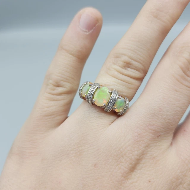 Jtv ethiopian opal shop rings