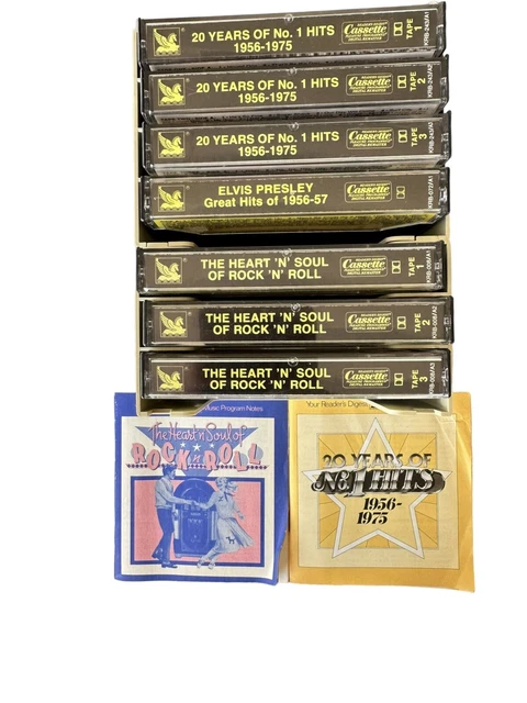 The Heart 'N' Soul Of Rock 'N' Roll Cassette 20 Years of #1 Hits 1956-1975 7 Lot