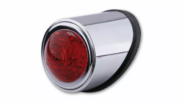 Universal LED Rücklicht Heckleuchte Old School chrom Retro Bobber taillight