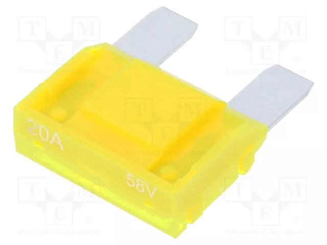 58VDC 29mm Zinnlegierung 20A Voiture Sécurité : Schmelz
