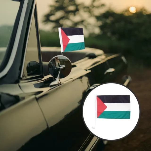 Palestine Flag Car Window Flag Adornment Vivid Country Flag Banner Palestine