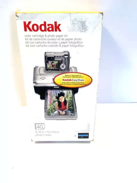 Kodak PH-40 EasyShare Printer Dock Color Cartridge & Photo Paper Refill Kit