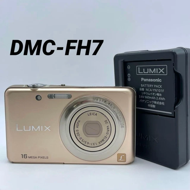 PANASONIC LUMIX DMC-FH7 Gold Compact Digital Camera [No English