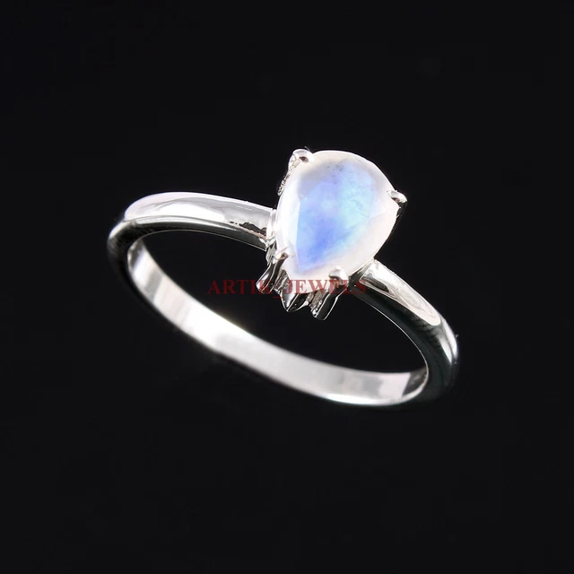 Bague Femme En Argent 835 Avec Pierre Type Saphir - Occasion