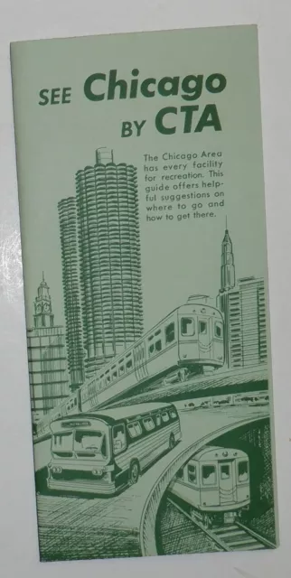 CTA - Chicago Transit Authority Brochure -  See Chicago by CTA   - 1963