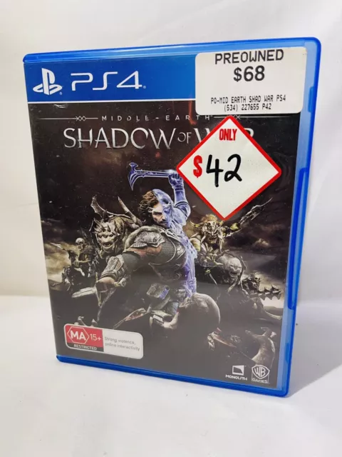 MIDDLE EARTH: SHADOW of Mordor - PlayStation 3 / PS3 Game $5.99 - PicClick  AU