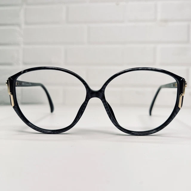 Christian Dior 2307 90 Eyeglasses Frames Womens Black  57-12-130 TV3 21122
