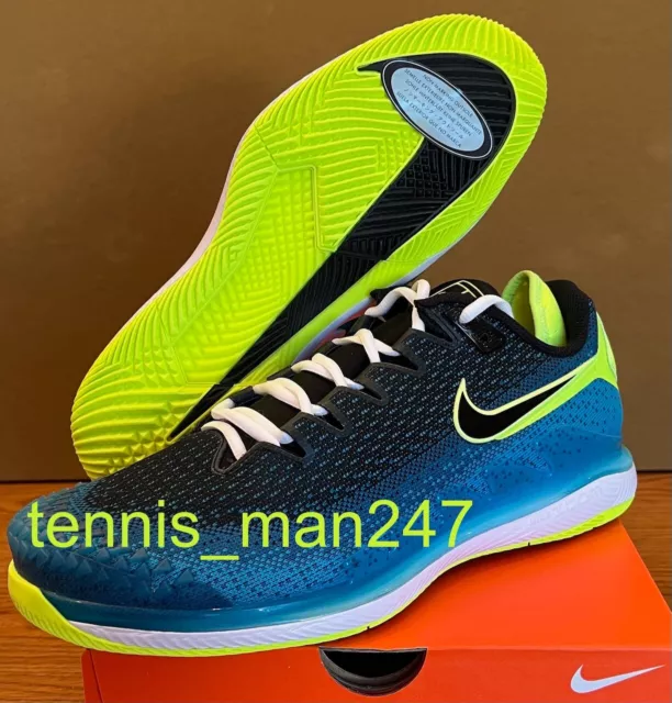 Nike Court Zoom Air Vapor X Knit Agassi Federer AR0496-400 Tennis Shoes 10.5