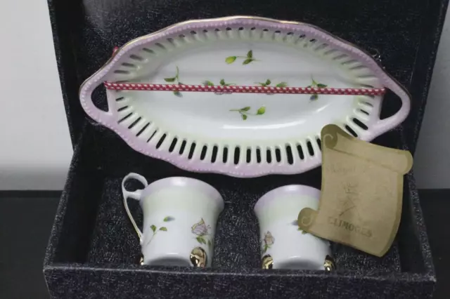 Servizio Da Caffe Royal Collection T. Limoges  Porcellana Nuovo Con Scatola.box.