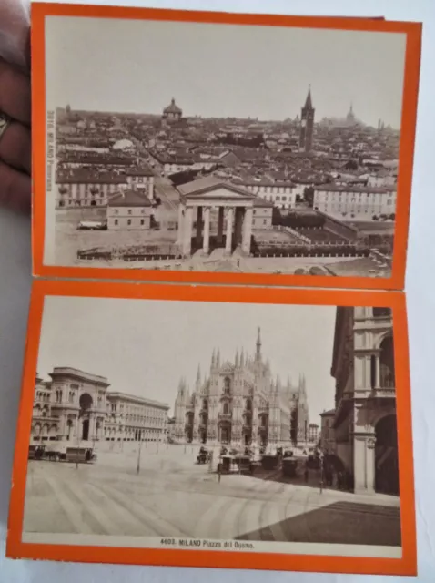 Milan Italy Tourist Souvenir Milano Italia c.1880 pictorial 18 photo views album 3