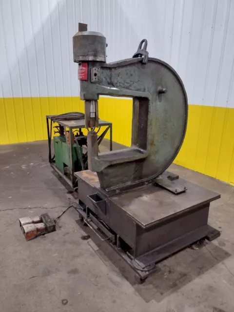 100 Ton Wa Whitney Hydraulic C-Punch Press W/ Hydraulic Power Unit: Stock #19276