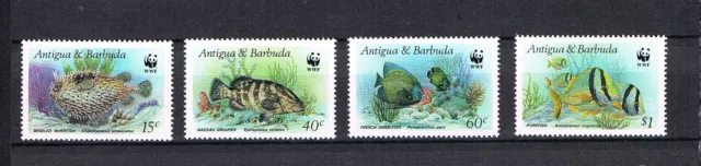 Antigua-Barbuda 1987 Satz 1010/13 Fische/WWF Postfrisch