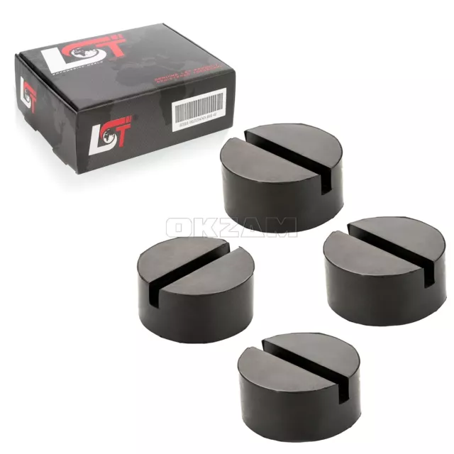 4x Cric de Véhicule 75x35 MM Rond Caoutchouc Adaptateur Bloc en pour mini