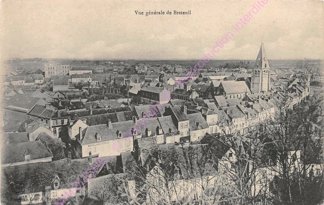 CPA 60120 BRETEUIL general view Edt BOTTLE