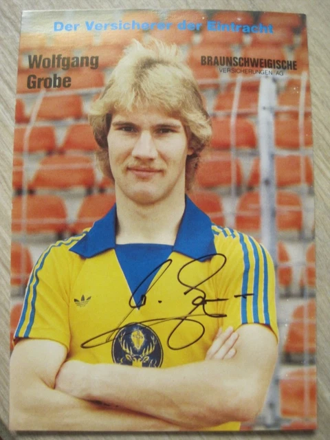 Wolfgang Grobe Eintracht Braunschweig  1981/82 Satzkarte  Autogrammkarte